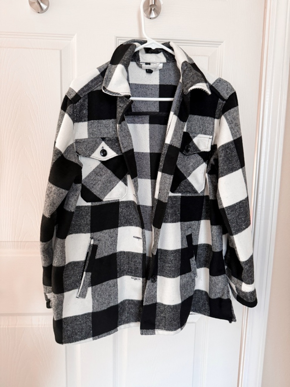 Black & White Plaid Shacket